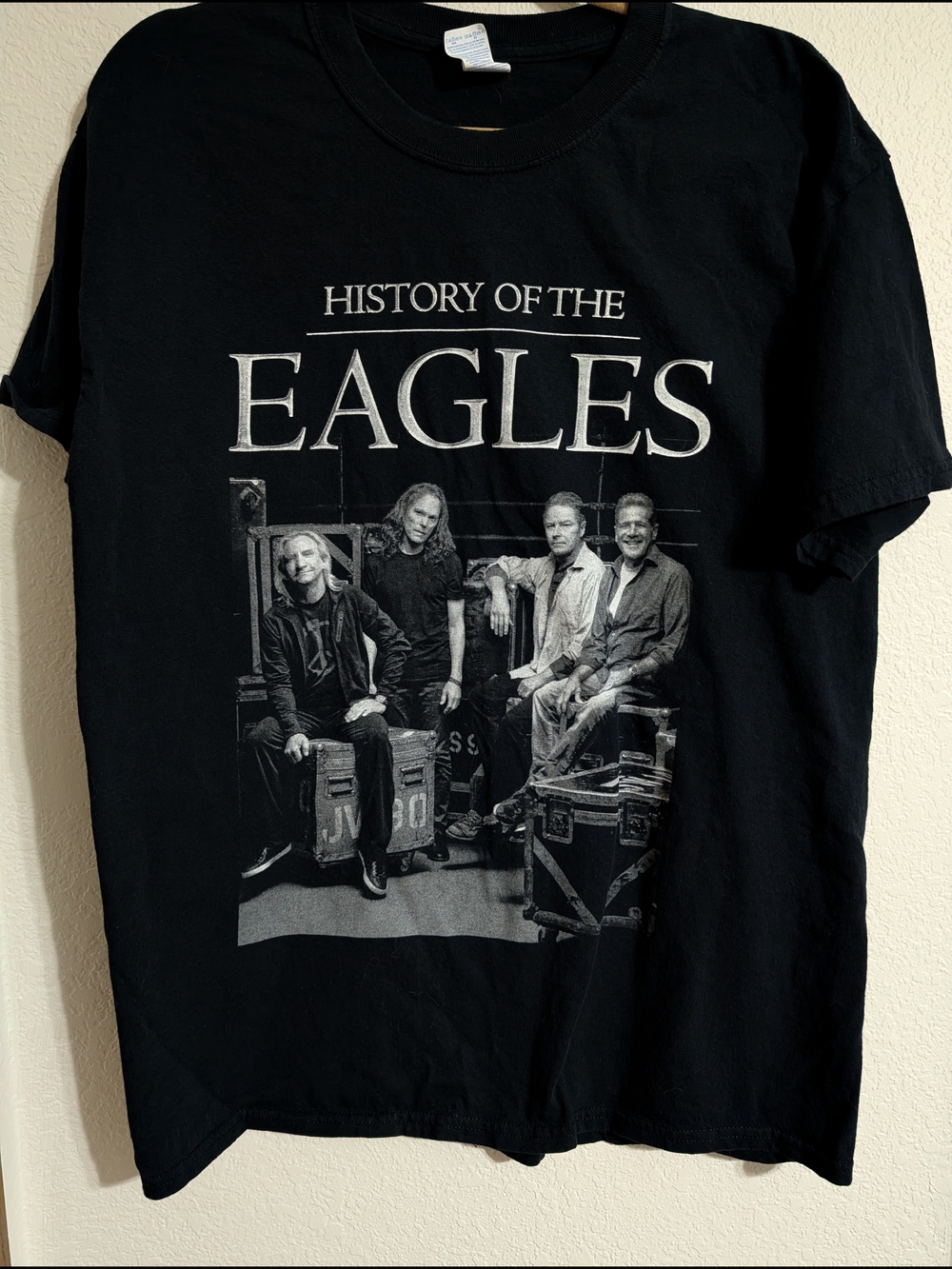 Gildan Black 'History of the Eagles' Graphic Tee